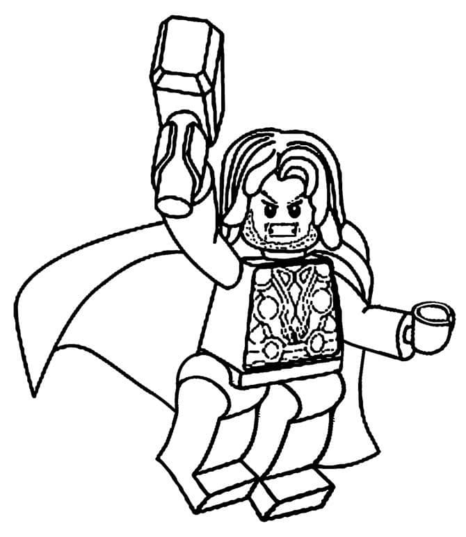 Ilmainen Lego Thor Värityskuva