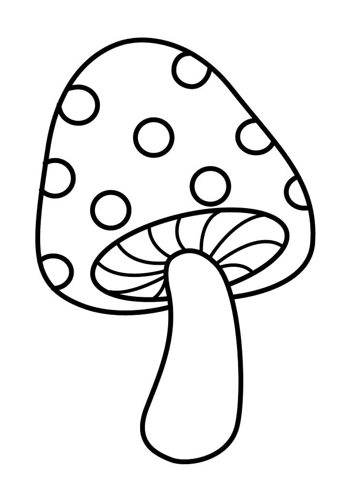 Ilmainen sieni Värityskuva