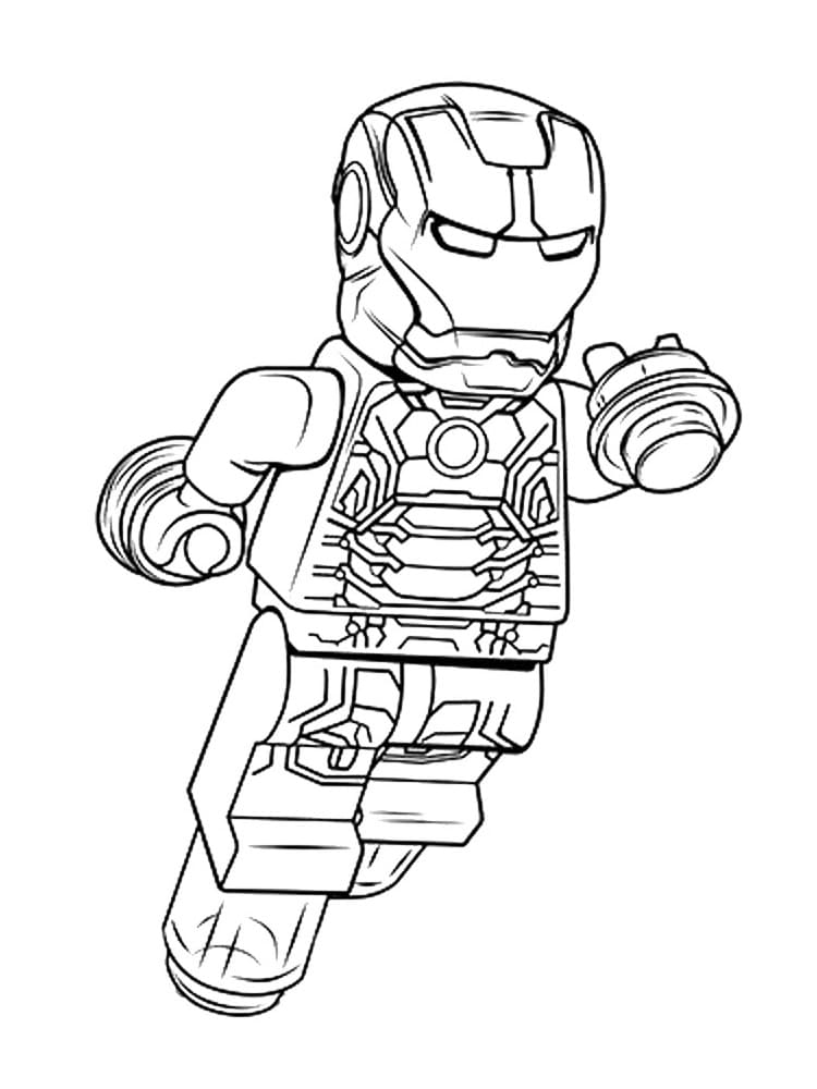 Iron Man Lego Värityskuva