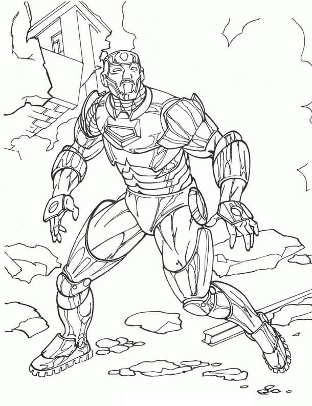Iron Man sarjakuvasta Värityskuva