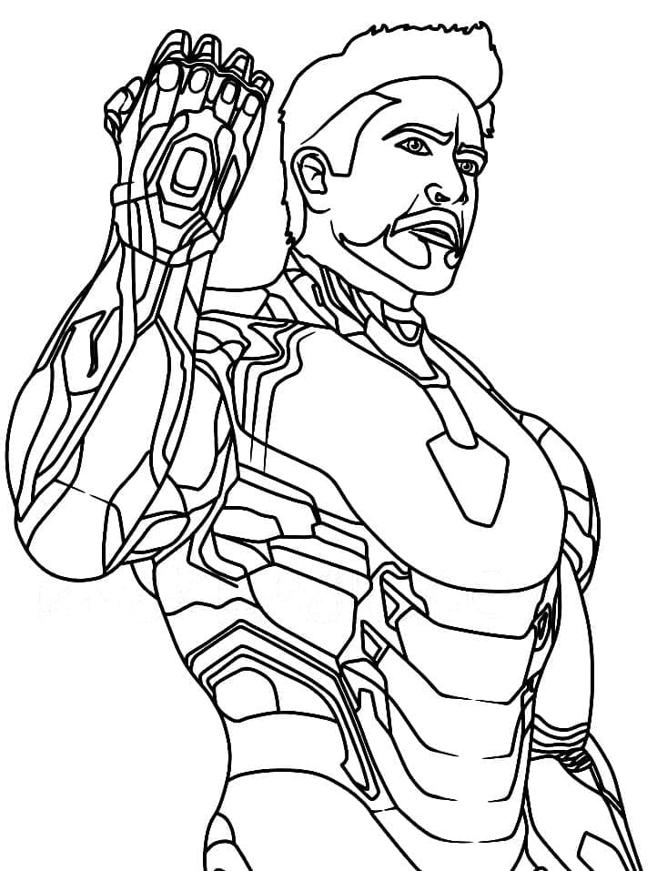 Iron Man Tony Stark Värityskuva