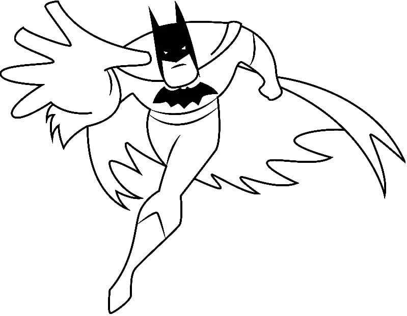 Juoksemassa Batman Värityskuva