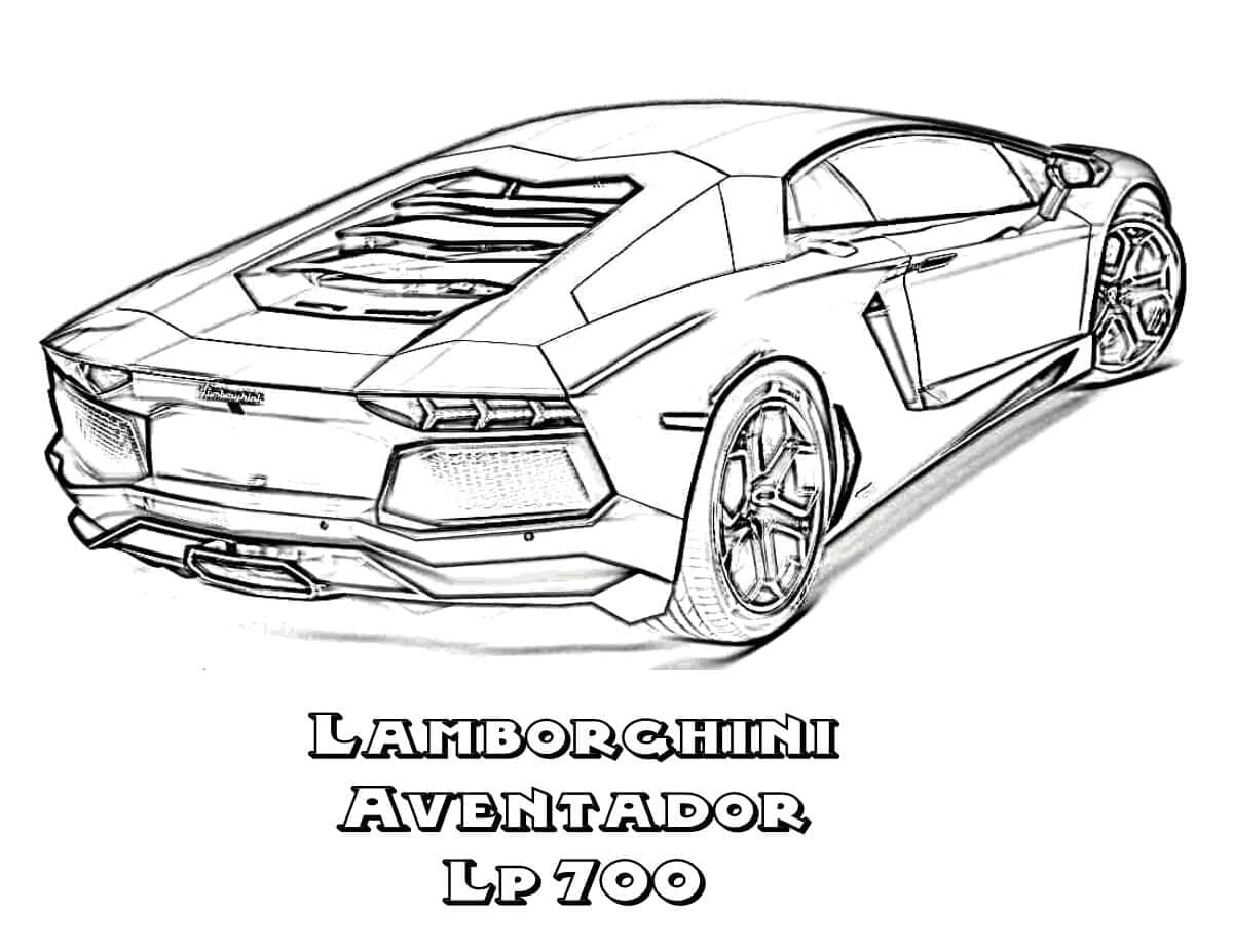 Lamborghini Aventador LP700 Värityskuva - Lataa, tulosta tai väritä ...
