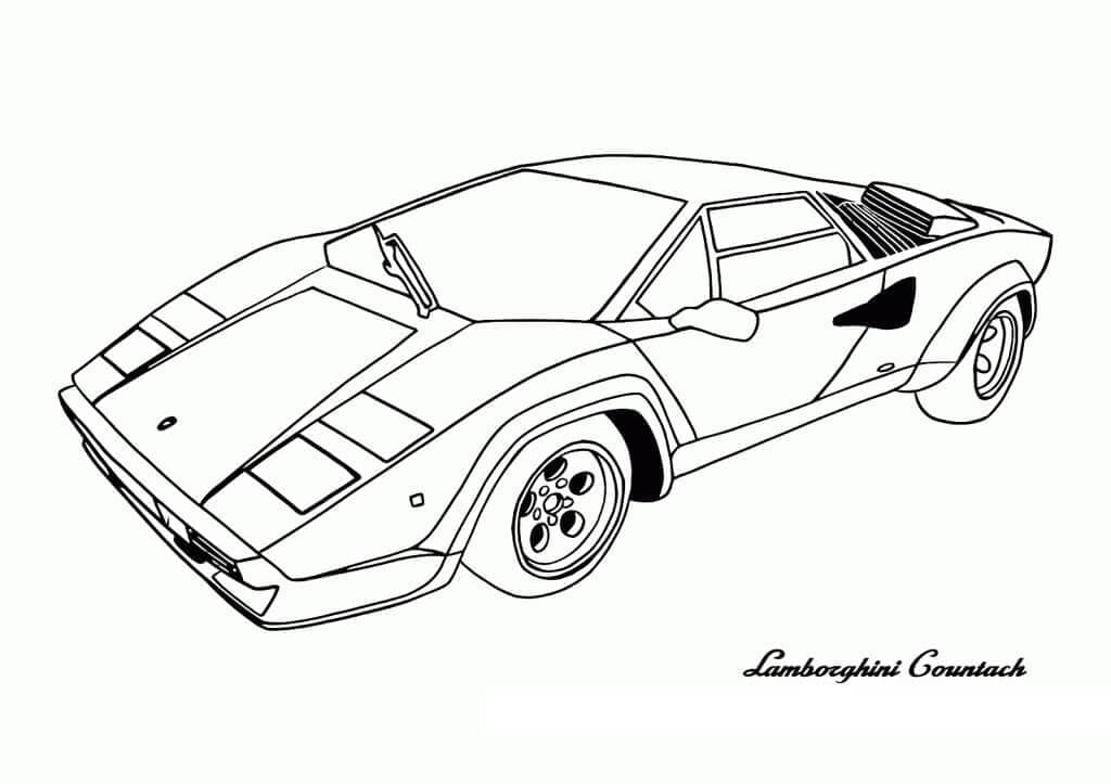 Lamborghini Countach auto Värityskuva