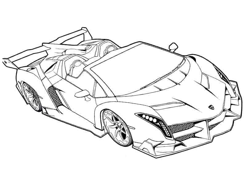 Lamborghini Ilmaiseksi Tulostettava Värityskuva