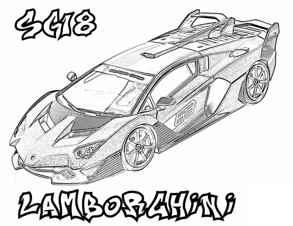 Lamborghini SC18 Värityskuva