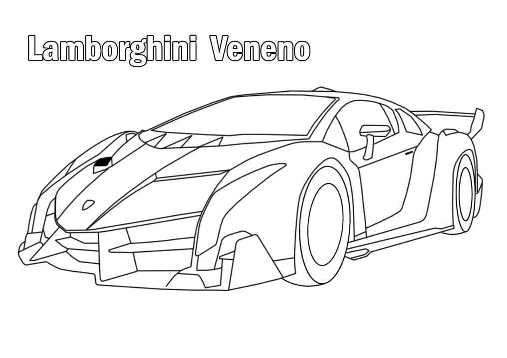 Lamborghini Veneno Värityskuva