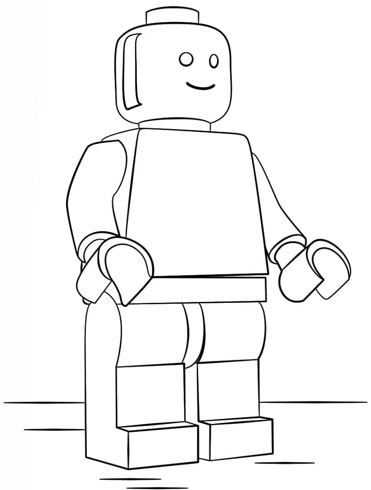 Lego-mies lapsille Värityskuva