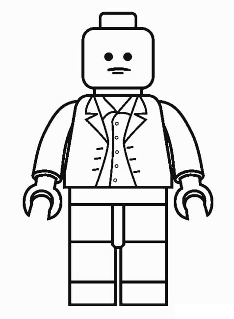 Lego mies Värityskuva