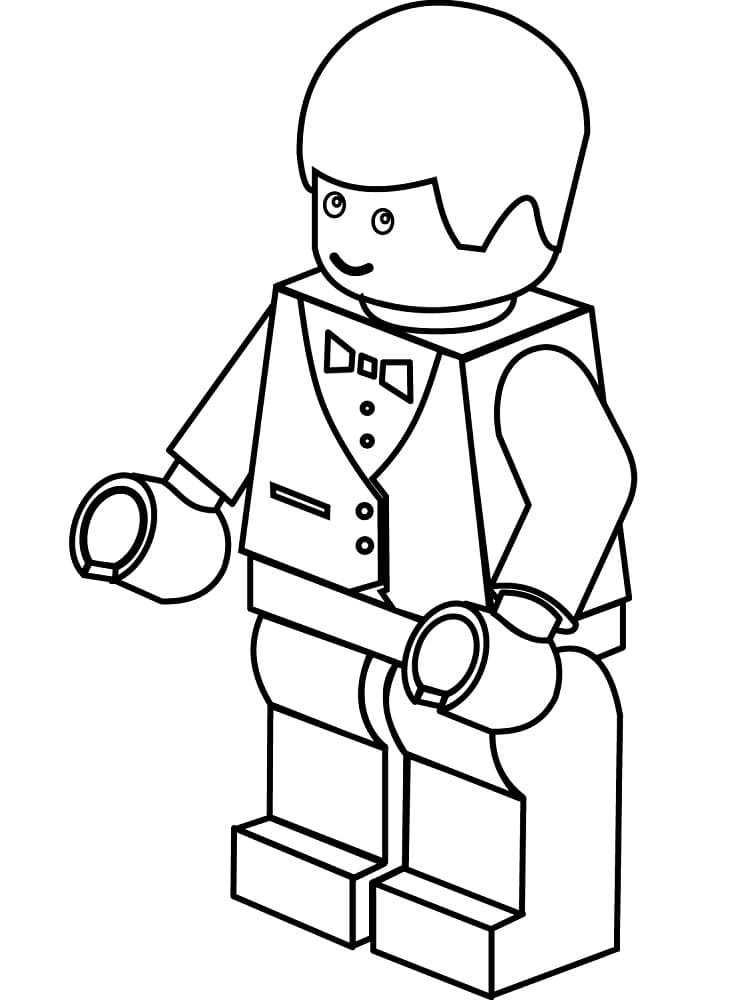 Lego tarjoilija Värityskuva