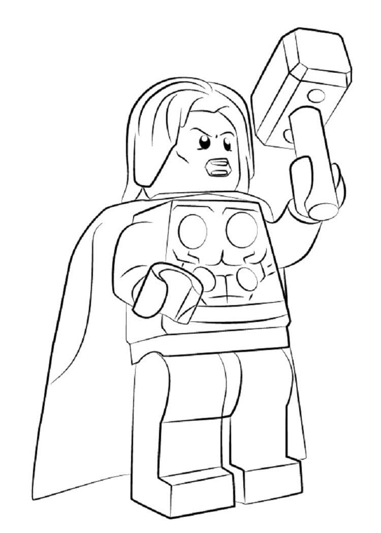 Lego Thor -lelu Värityskuva
