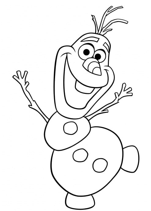 Olaf Frozenista Värityskuva