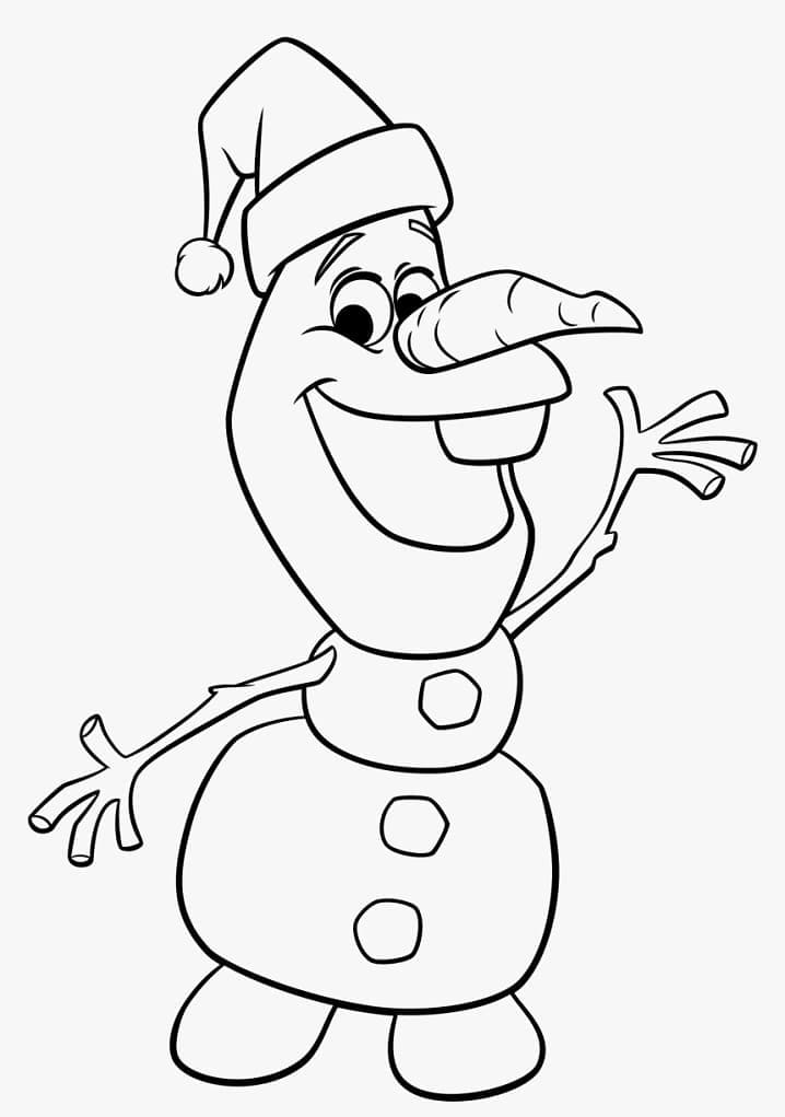 Olaf jouluna Värityskuva