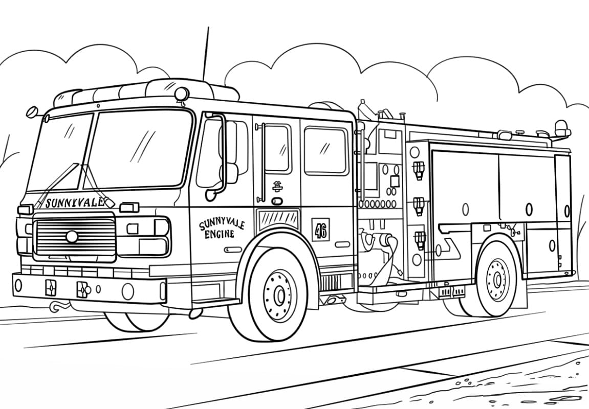 Paloauto 7 Värityskuva