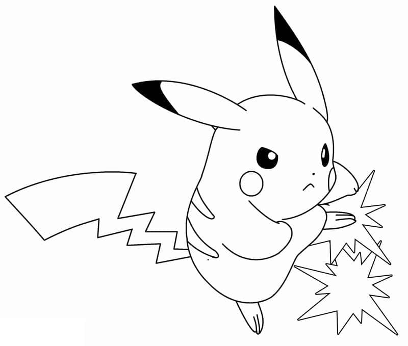 Pikachun voima Värityskuva