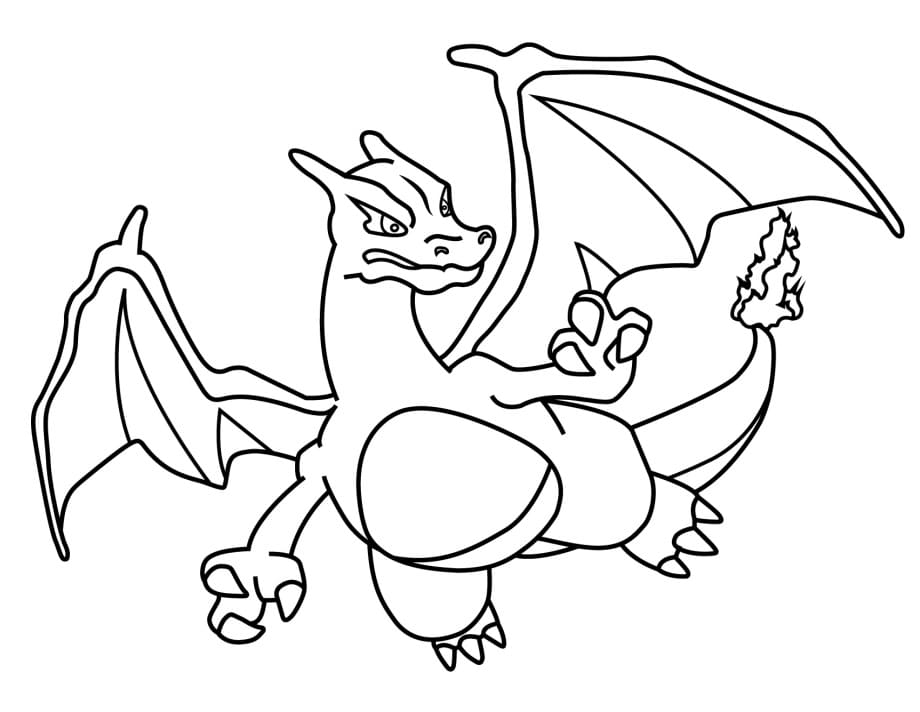 Pokemon Charizard Värityskuva