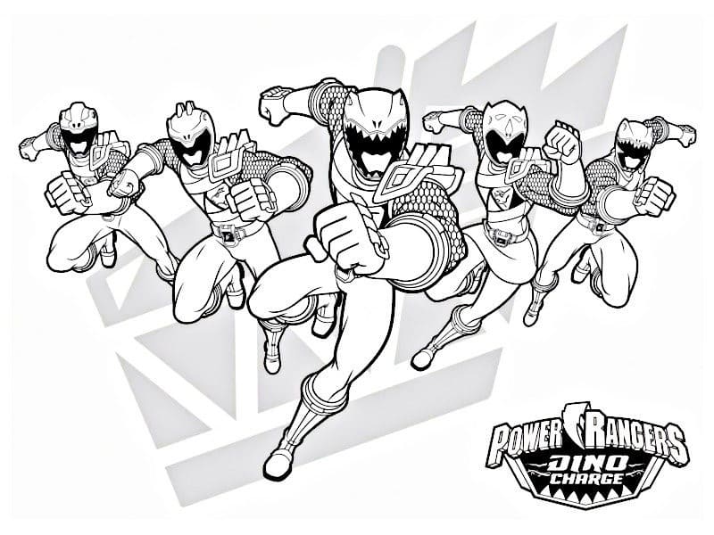 Power Rangers Värityskuvat
