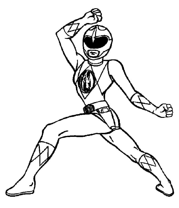 Power Rangerit Mahtava morfiini Värityskuva