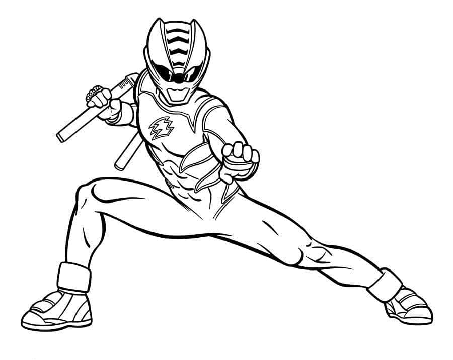 Power Rangerit Viidakon raivoa Värityskuva