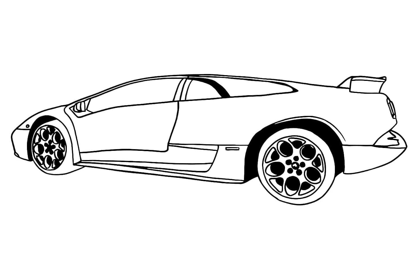 Printable Lamborghini Värityskuva