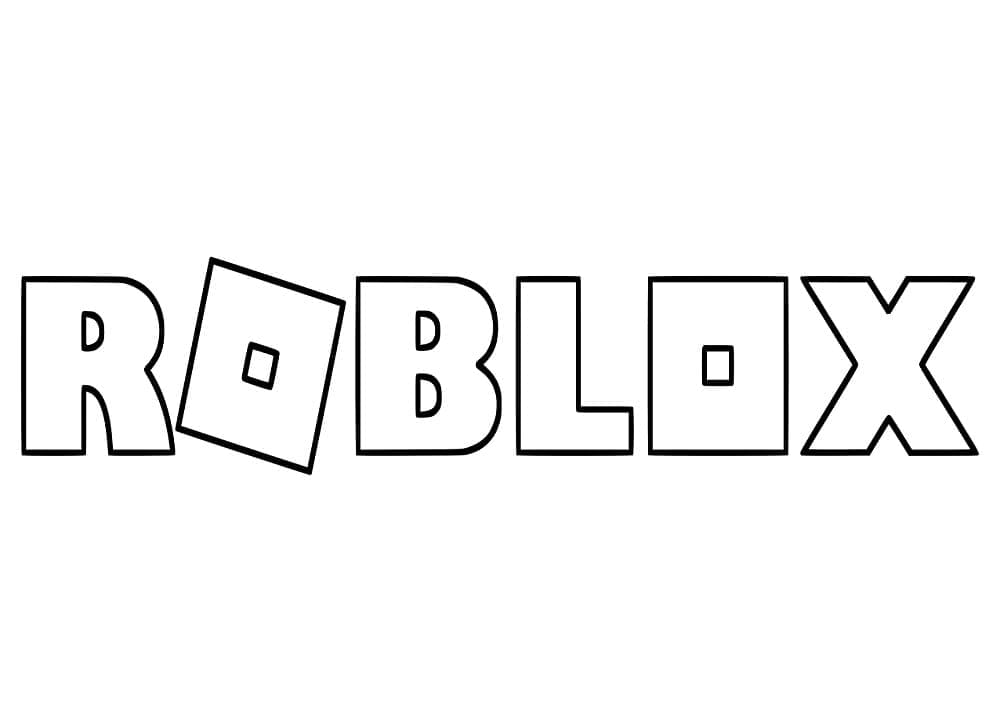 Roblox Logo Värityskuva