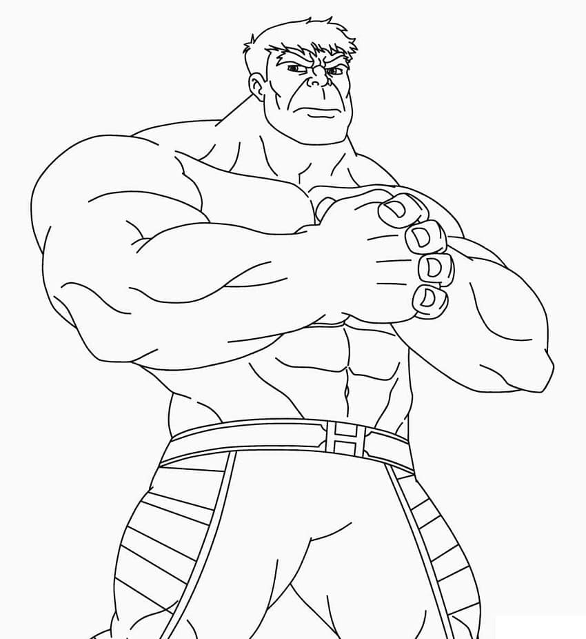 Sarjakuva Hulk Värityskuva