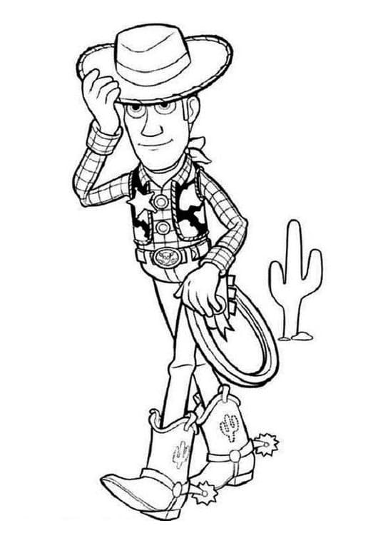 Sheriffi Woody Toy Storysta Värityskuva