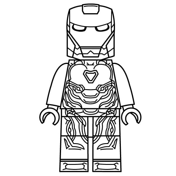 Siisti Lego Iron Man Värityskuva