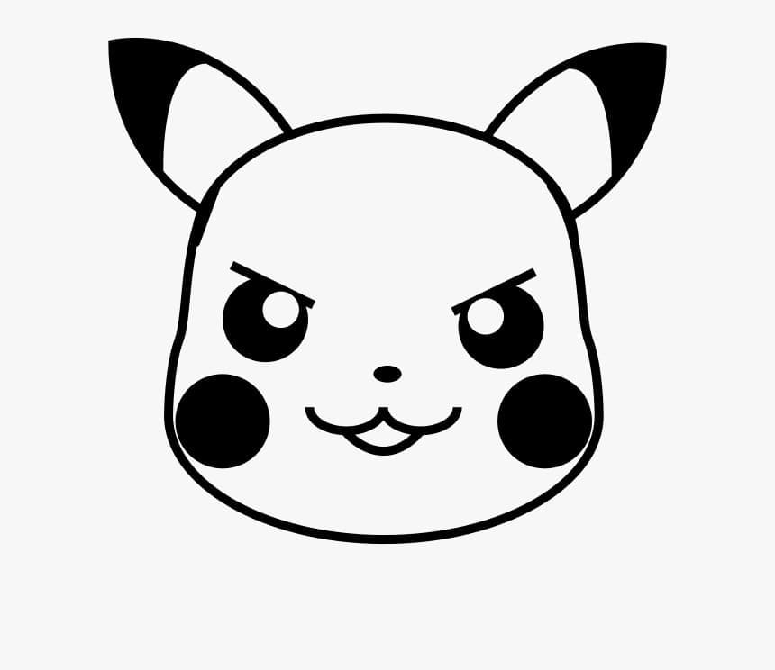 Söpö Pikachu-naama Värityskuva
