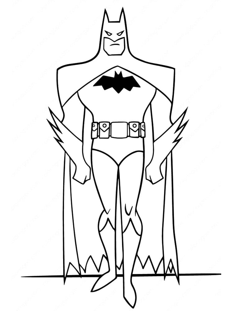Supersankari Batman Värityskuva