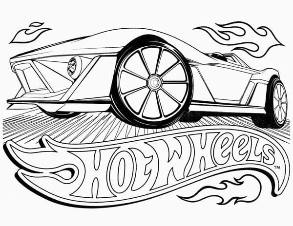 Hot Wheels coloring page