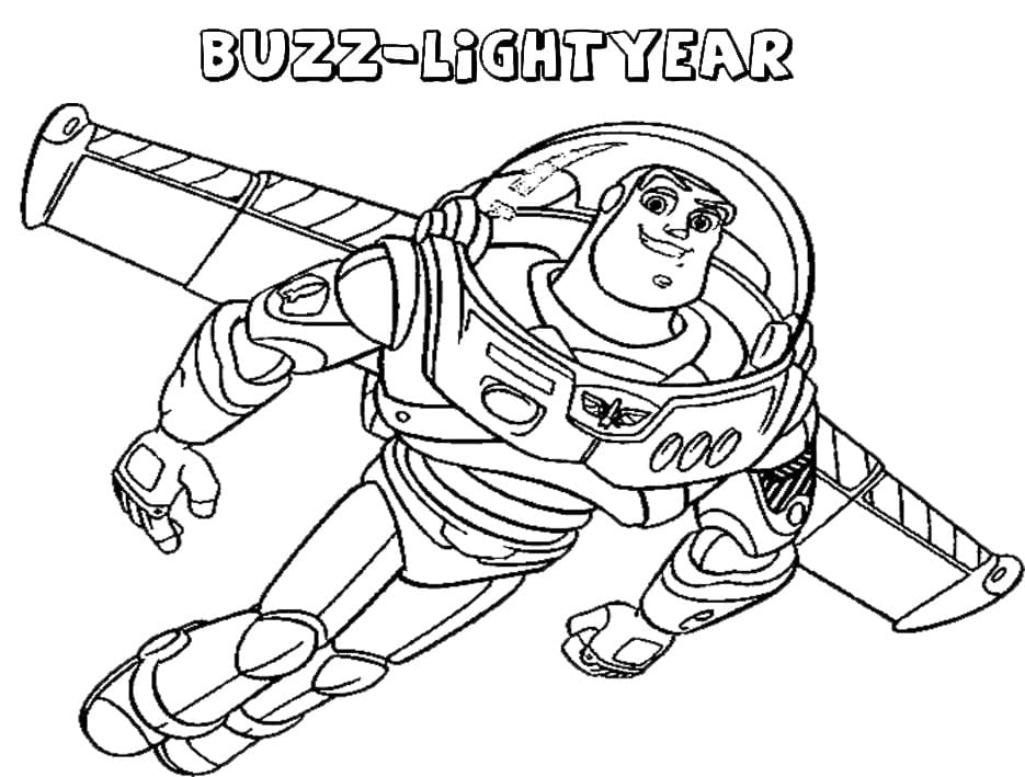 Tulostettava Buzz Lightyear Värityskuva