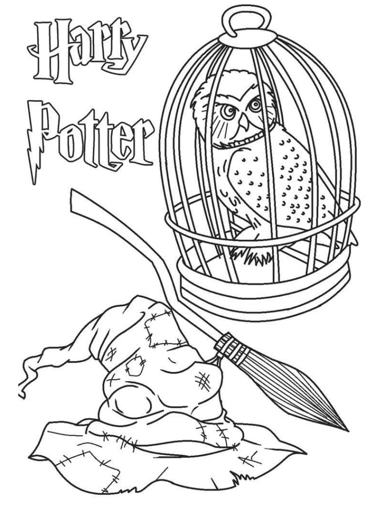 Tulostettava Harry Potter Värityskuva