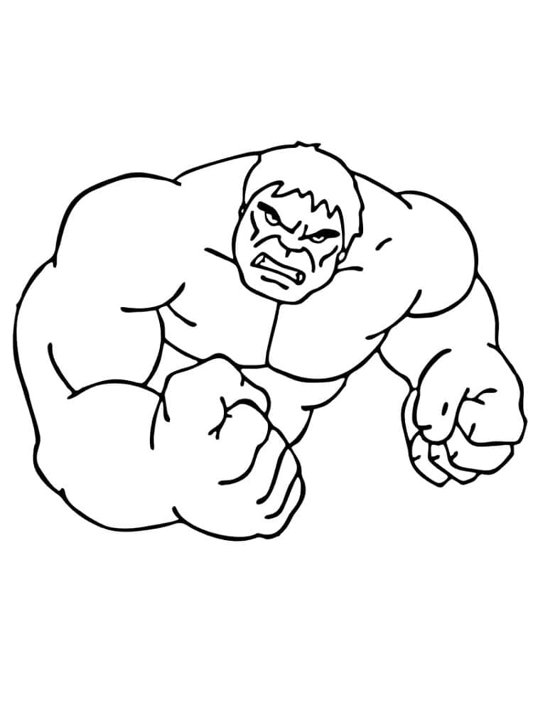 Vihainen Hulk Värityskuva