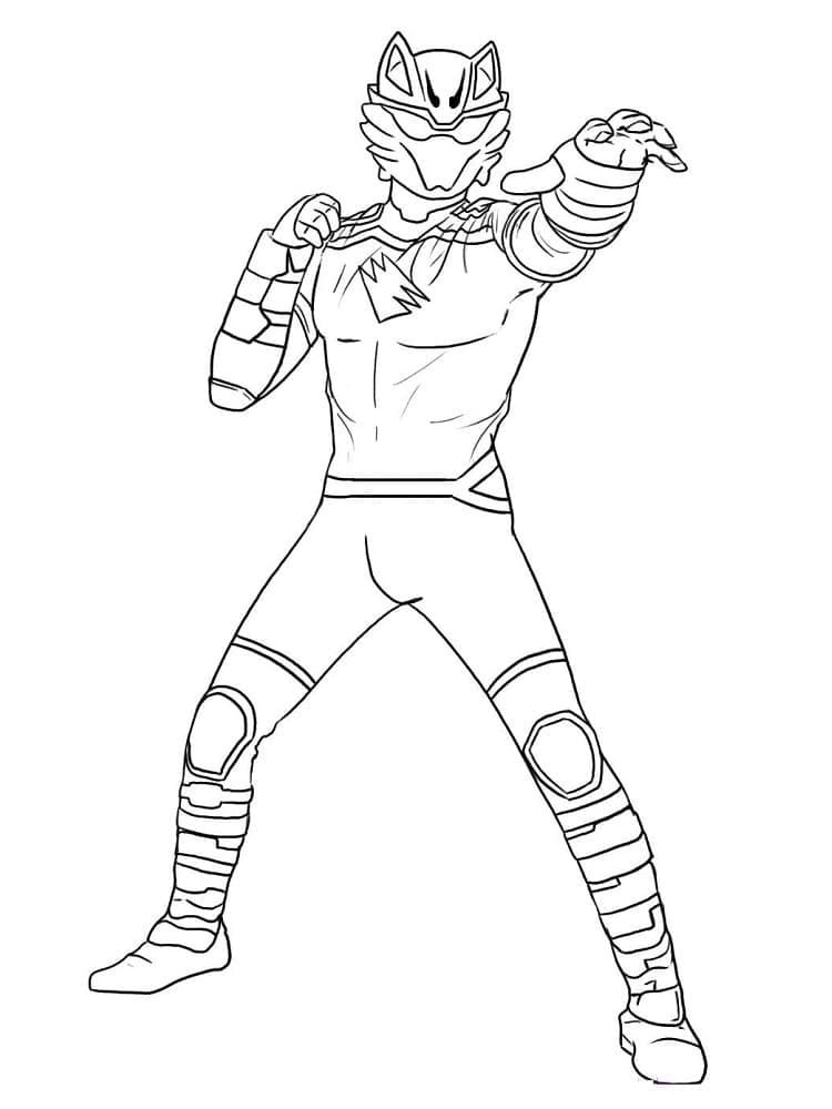 Viileä   Power Rangerit Viidakon raivoa Värityskuva