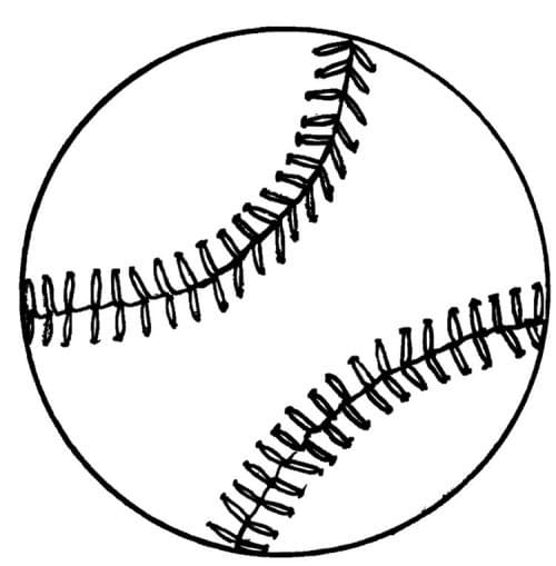 Baseball pallo Värityskuva