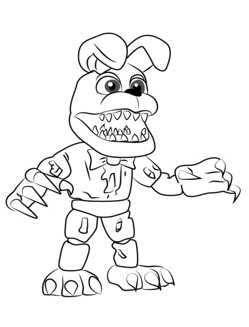 Bonnie elokuvassa Five Nights at Freddy's Värityskuva