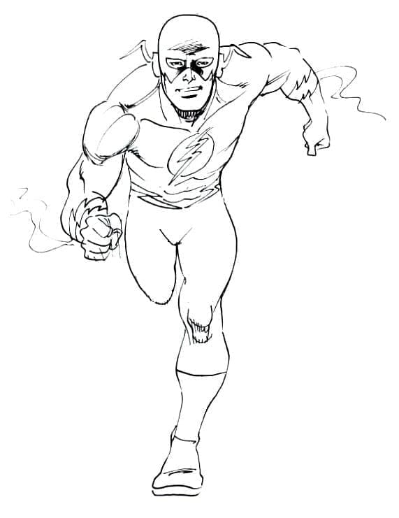 DC Hero Flash Värityskuva