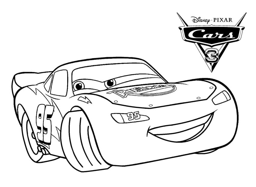 Disney Cars 3   Salama Mcqueen Värityskuva