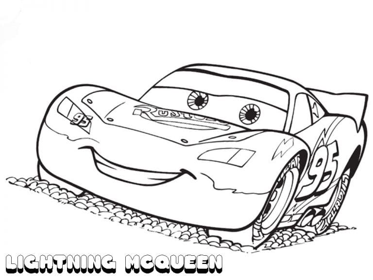 Disney Pixar -autot Salama McQueen Värityskuva
