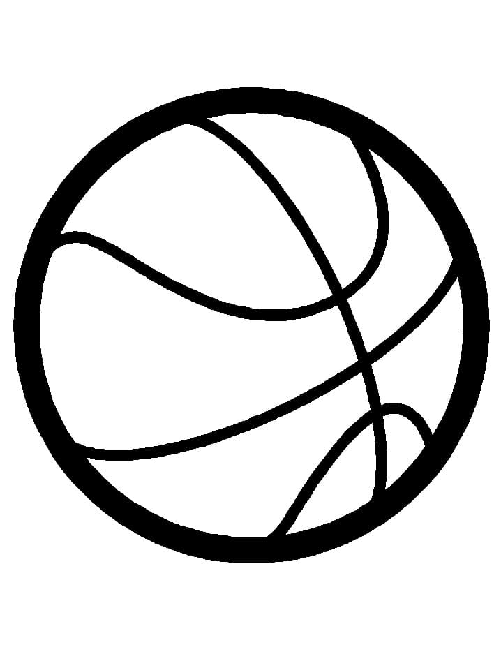 Ilmainen koripallopallo Värityskuva