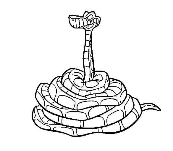 Iso käärme Värityskuva