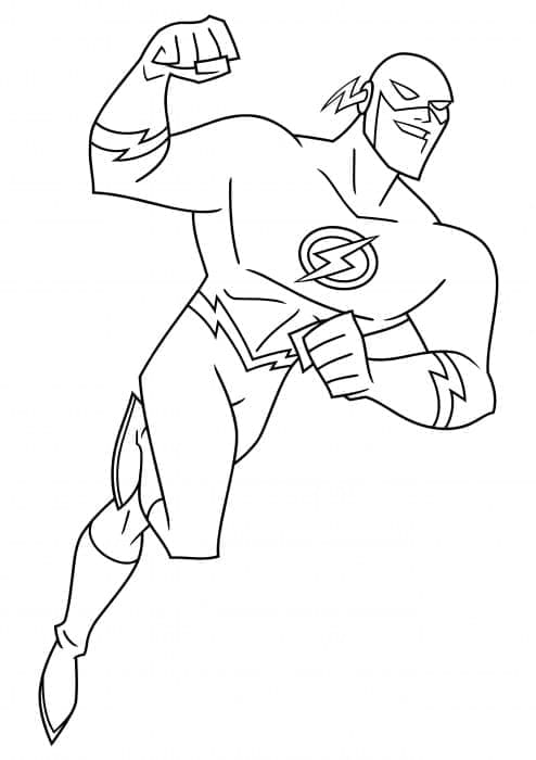 Justice League Flash Värityskuva