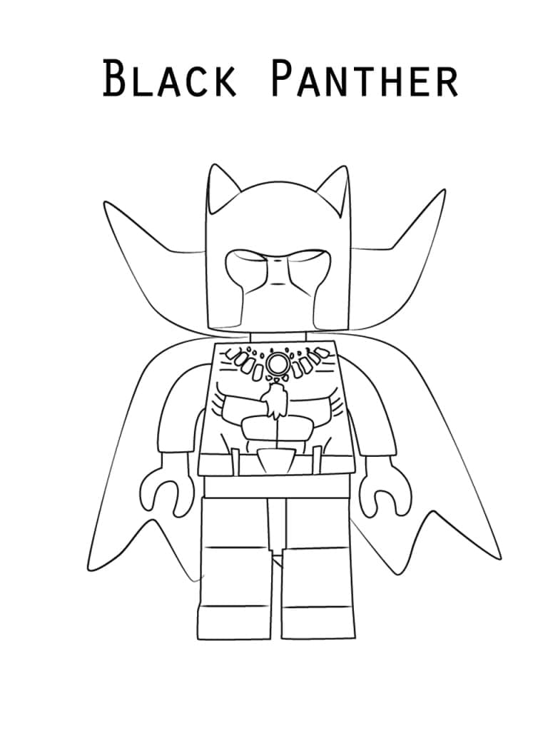 Lego Black Panther Värityskuva