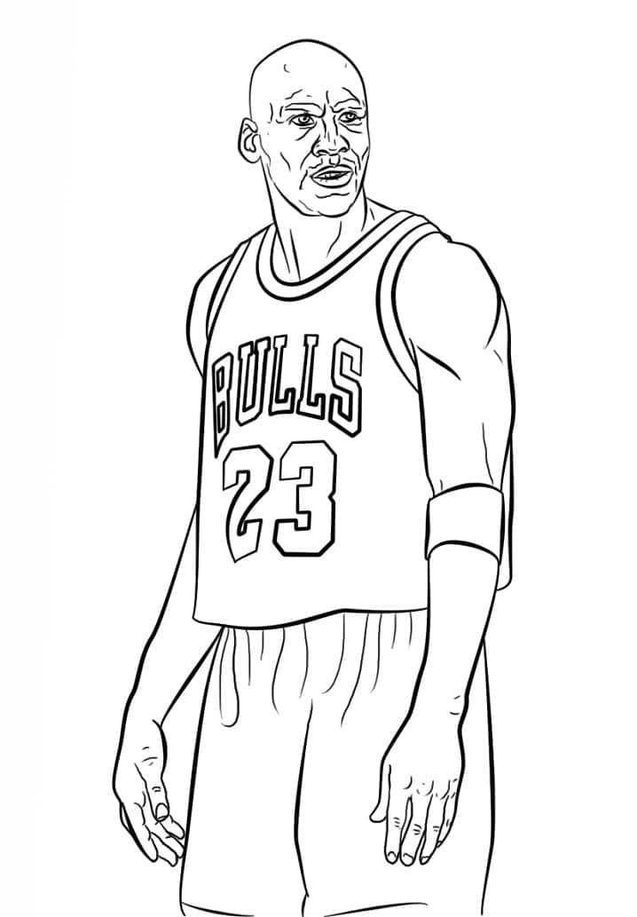 Michael Jordan koripalloilija Värityskuva