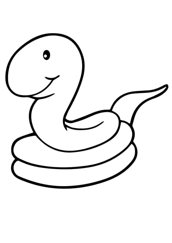 Suloinen käärme Värityskuva