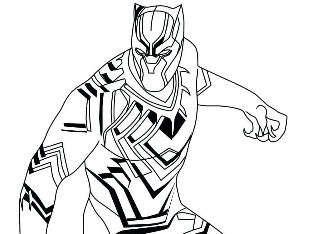 Black Panther coloring page