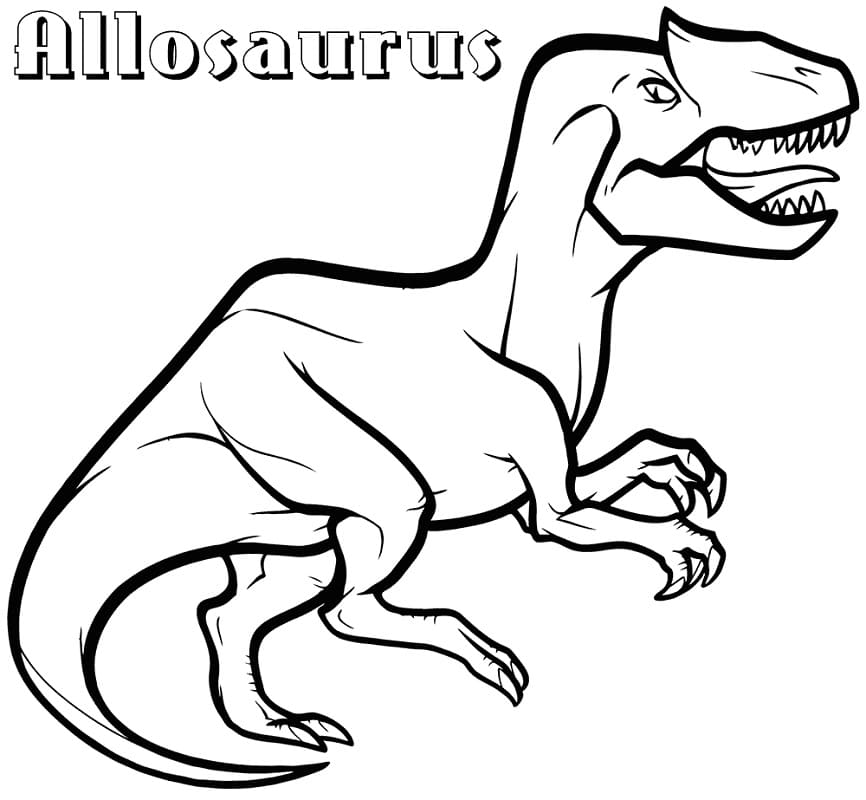Allosaurus 2 Värityskuva