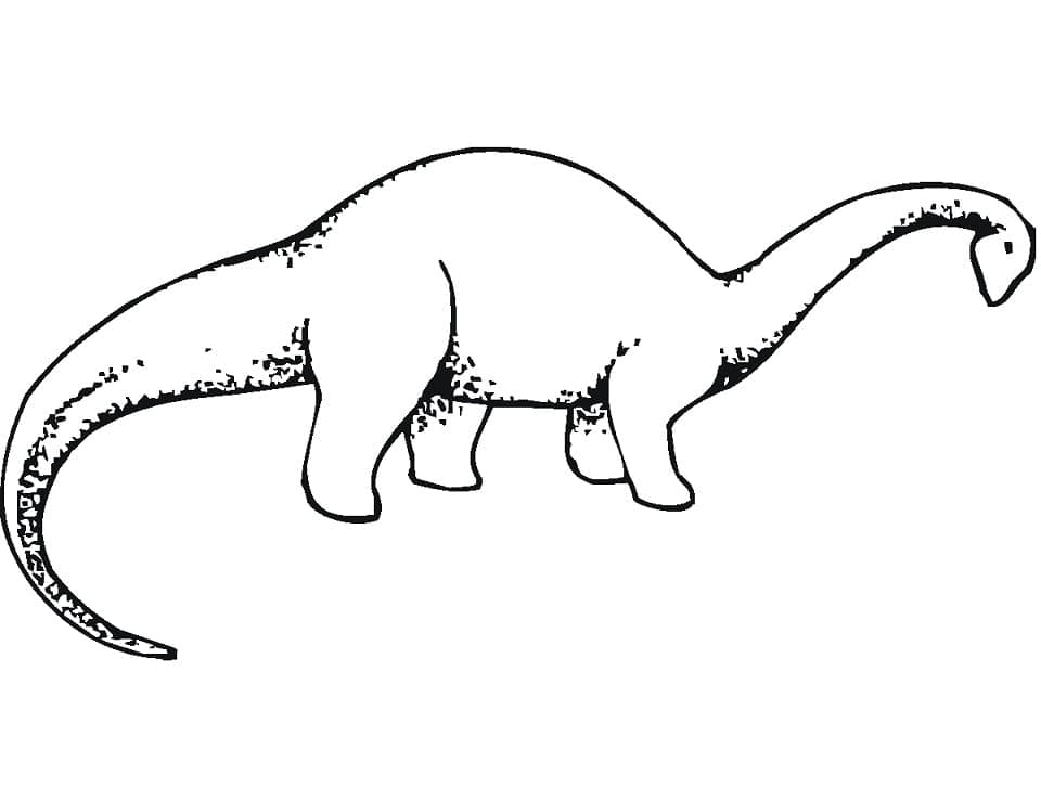Brachiosaurus 1 Värityskuva