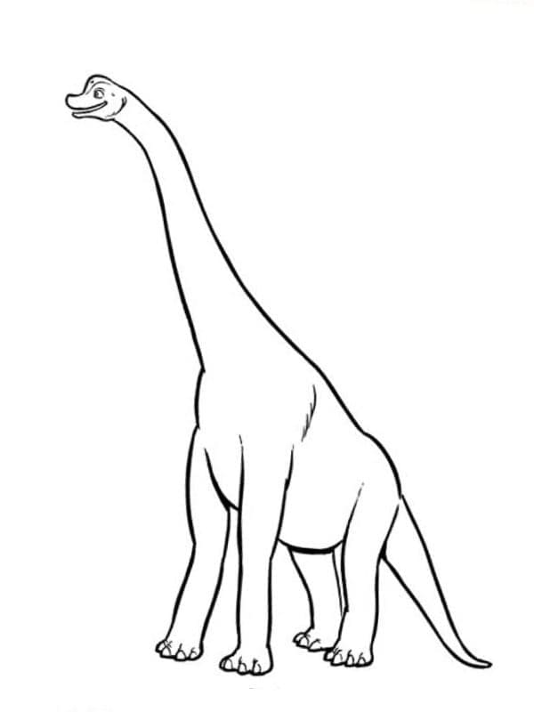 Brachiosaurus 13 Värityskuva